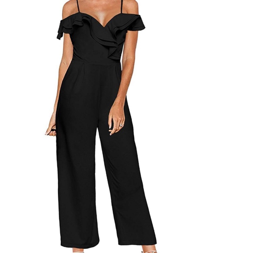 Black jumpsuit—with POCKETS